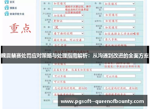 魏震禁赛处罚应对策略与处理指南解析：从沟通到改进的全面方案